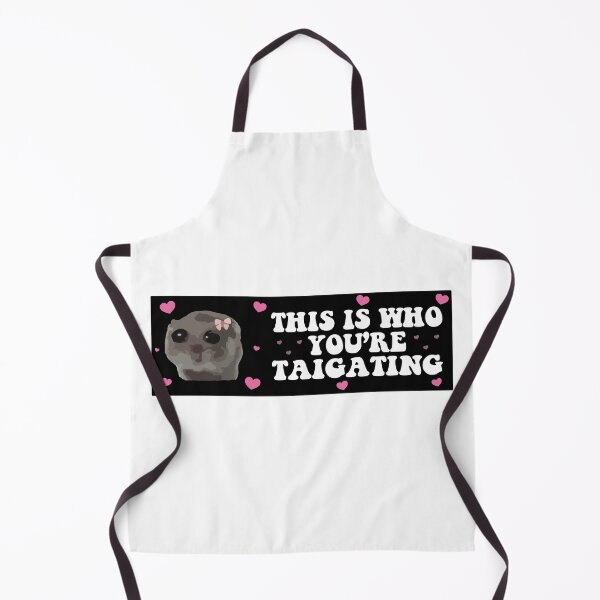 Item preview, this is who you are tailgating at sad hamster bumper designed and sold by BUMPER-STICKERS.