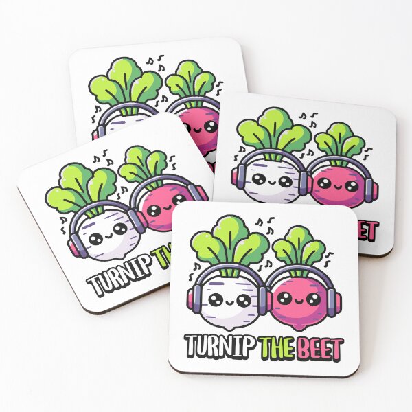 Item preview, Turnip The Beet! Cute Vegetable Music Pun Cartoon designed and sold by PMCreative.