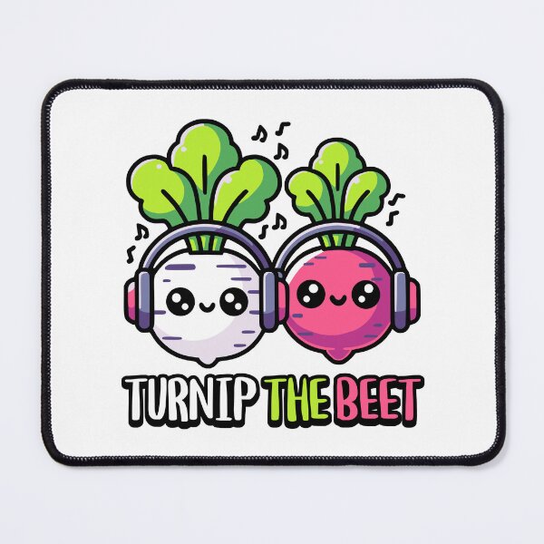 Item preview, Turnip The Beet! Cute Vegetable Music Pun Cartoon designed and sold by PMCreative.