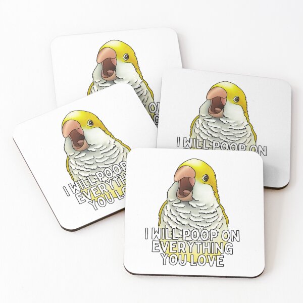 Item preview, I Will Poop On Everything You Love Yellow Quaker designed and sold by LittleBeaksArt.
