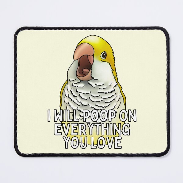 Item preview, I Will Poop On Everything You Love Yellow Quaker designed and sold by LittleBeaksArt.