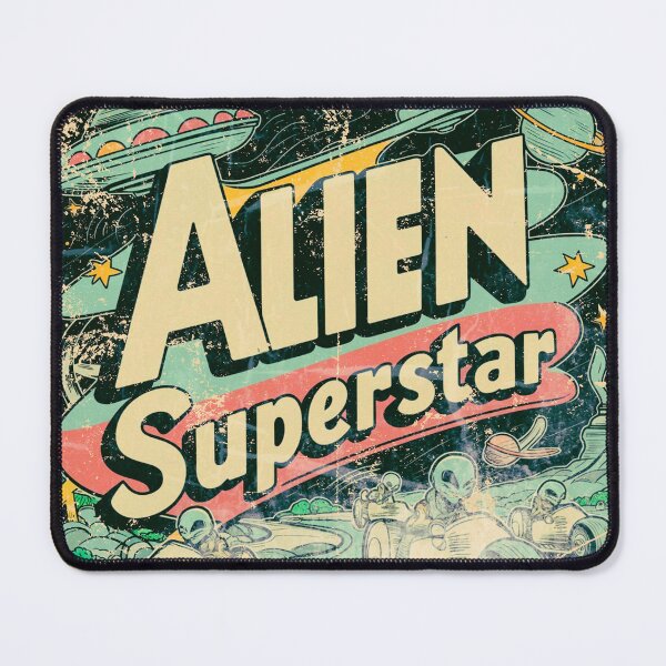 Item preview, classic dusty alien superstar art with cartoon effects designed and sold by BKSARYLIFE.