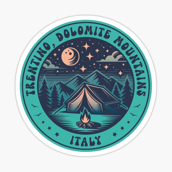 Item preview, Trentino Dolomites Italy Camping Design designed and sold by CynthiaGraphics.