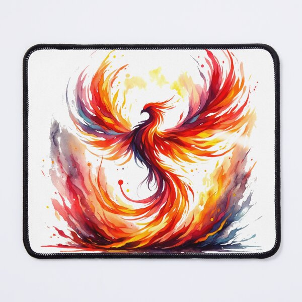 Item preview, The Phoenix's Watercolor Rise designed and sold by LuminShadowArt.