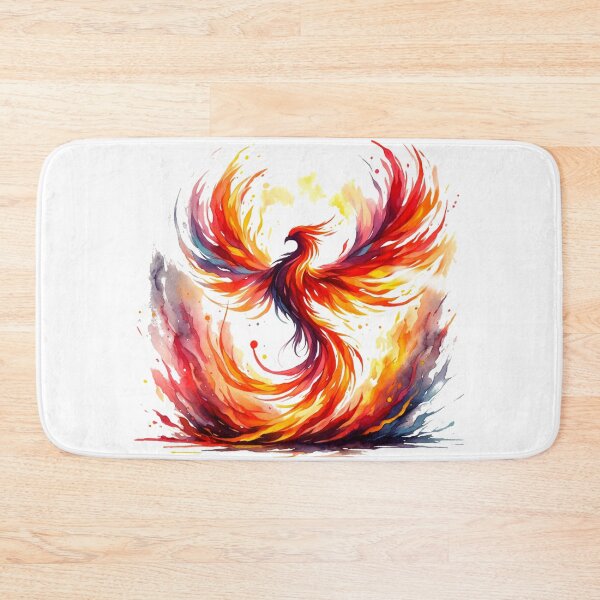 Item preview, The Phoenix's Watercolor Rise designed and sold by LuminShadowArt.
