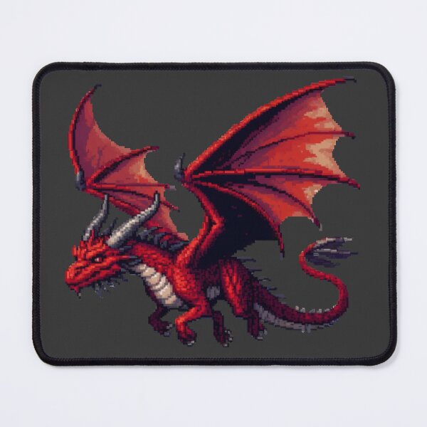 Item preview, Pixel Art RPG Retro Red Medieval Dragon designed and sold by Kawaii-PixelArt.