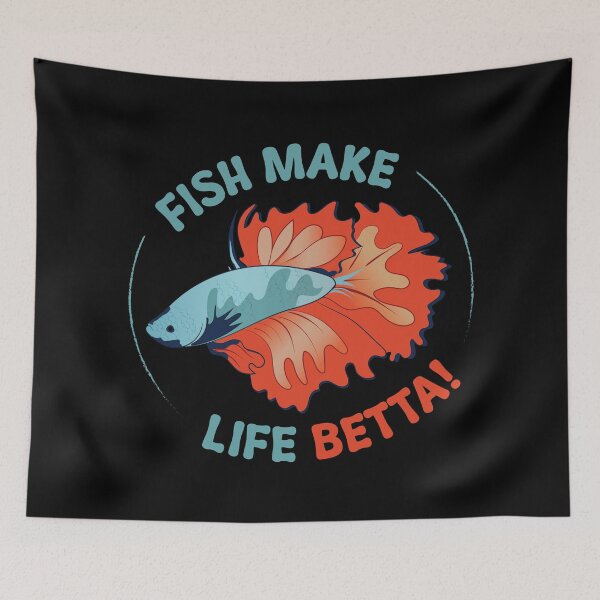 Item preview, Fish Make Life Betta designed and sold by Shiraufa.