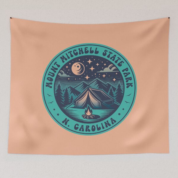 Item preview, Mount Mitchell State Park North Carolina Camping Design designed and sold by CynthiaGraphics.
