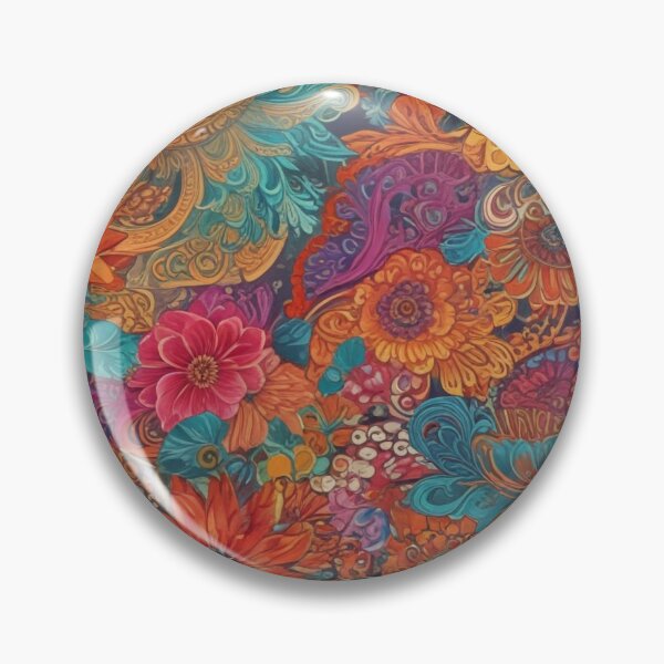 Item preview, Beautiful colourful floral pattern designed and sold by imanshu.