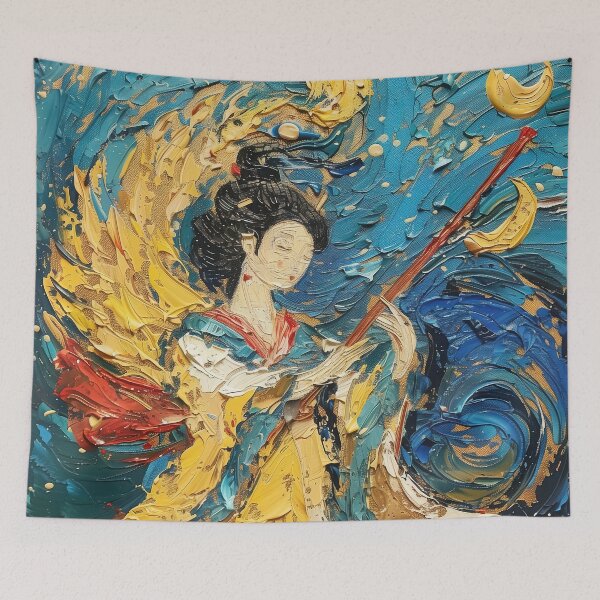 Item preview, Benzaiten | Painting in the style of Vincent van Gogh designed and sold by ComicsFactory.