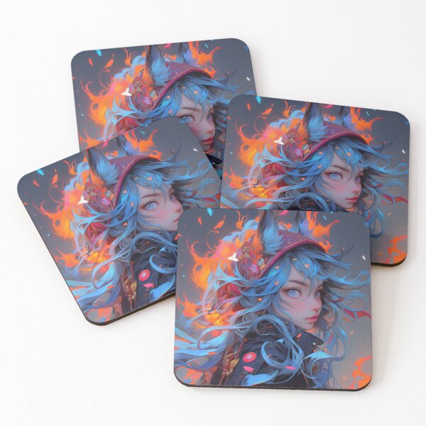 Item preview, Mystical Flame Fantasy Anime Girl designed and sold by bubblegoth.