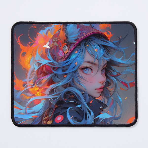 Item preview, Mystical Flame Fantasy Anime Girl designed and sold by bubblegoth.