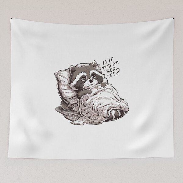 Item preview, Bedtime Yearning Raccoon designed and sold by SharpPenguin.