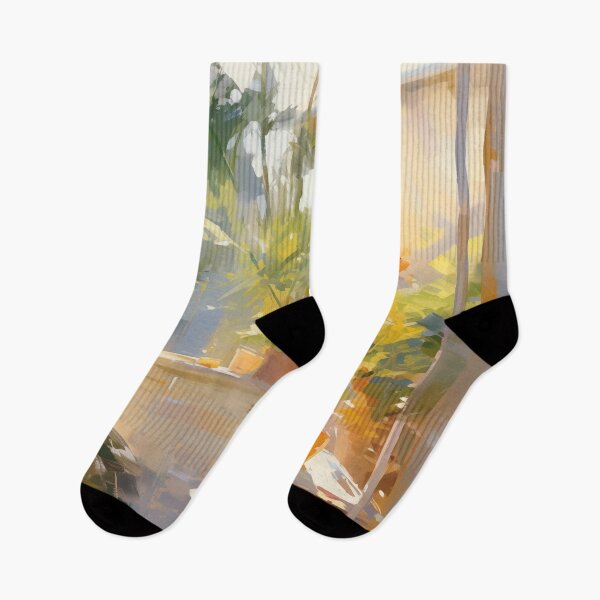Item preview, Summer vacation on the balcony | Impressionism designed and sold by AniDragonfly.