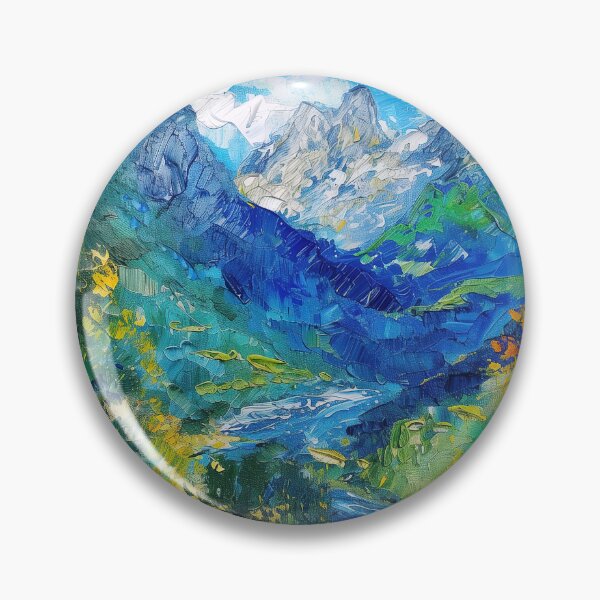 Item preview, Berchtesgaden National Park | Painting in the style of Vincent van Gogh designed and sold by ComicsFactory.