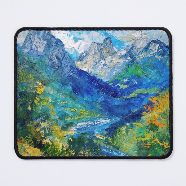 Item preview, Berchtesgaden National Park | Painting in the style of Vincent van Gogh designed and sold by ComicsFactory.