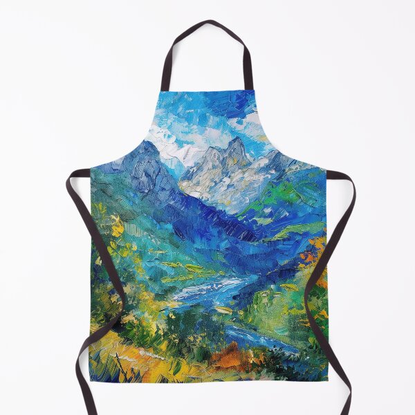 Item preview, Berchtesgaden National Park | Painting in the style of Vincent van Gogh designed and sold by ComicsFactory.