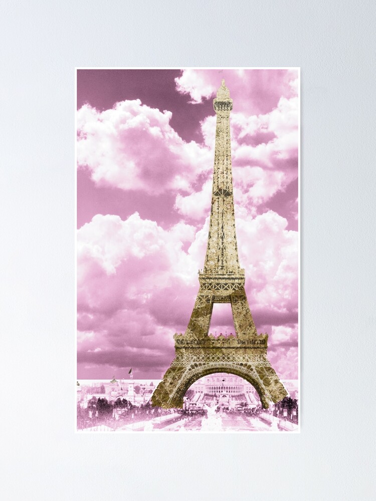 Hacer las tareas domésticas celebrar Dolor Paris Pink and Gold" Poster for Sale by mindydidit | Redbubble