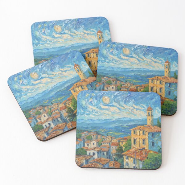 Item preview, Bergamo | Painting in the style of Vincent van Gogh designed and sold by ComicsFactory.