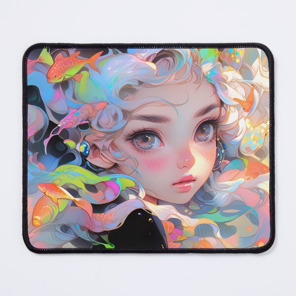 Item preview, Whimsical Aquarium Fantasy Anime Girl designed and sold by bubblegoth.