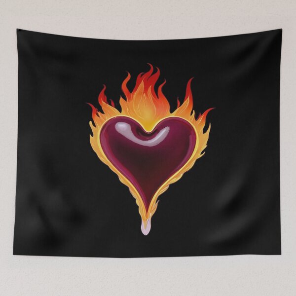 Item preview, Flaming heart  designed and sold by Awesome Things.
