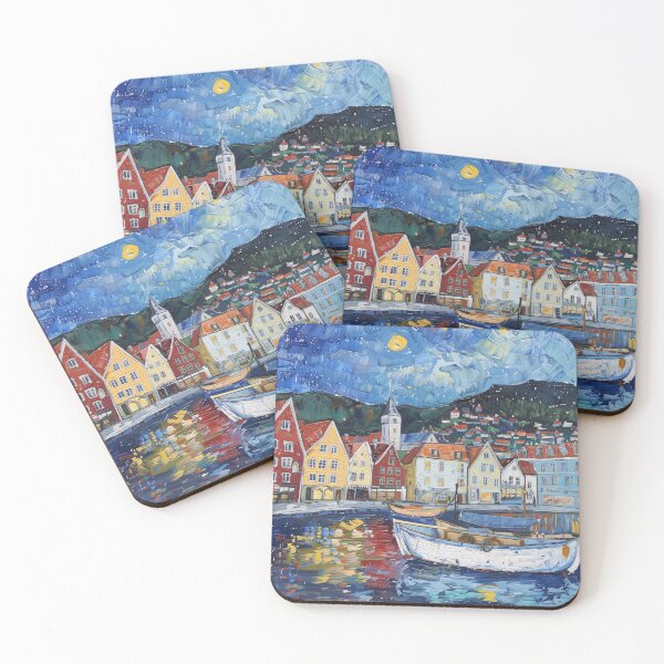 Item preview, Bergen | Painting in the style of Vincent van Gogh designed and sold by ComicsFactory.