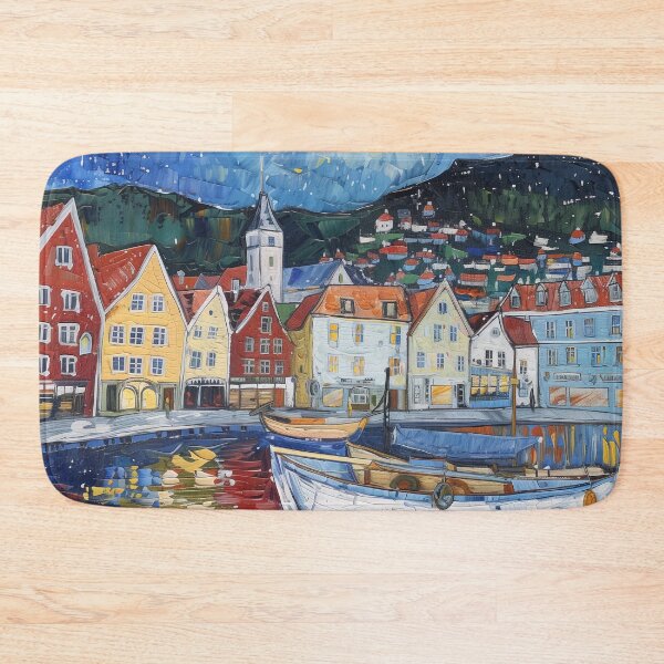 Item preview, Bergen | Painting in the style of Vincent van Gogh designed and sold by ComicsFactory.