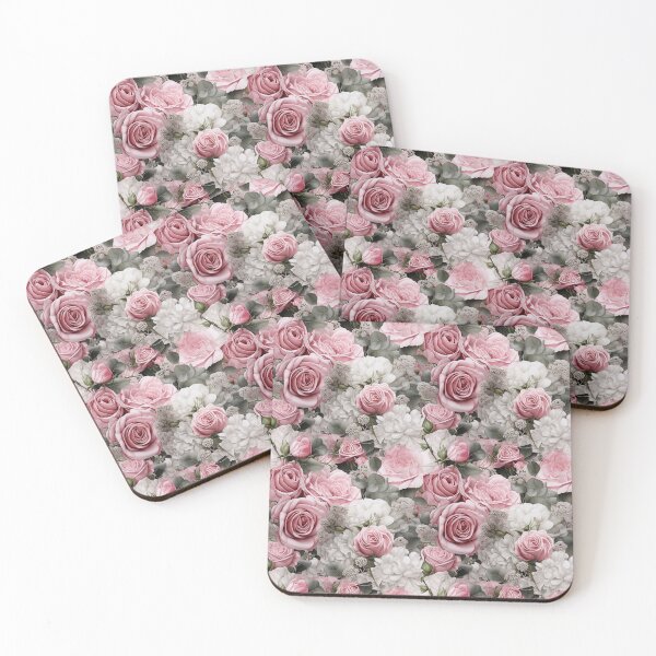 Item preview, Pink White Rose Bouquet designed and sold by Magnuna.