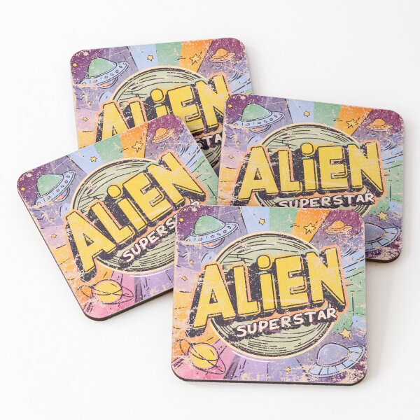 Item preview, vintage look alien superstar art with classic effects designed and sold by BKSARYLIFE.