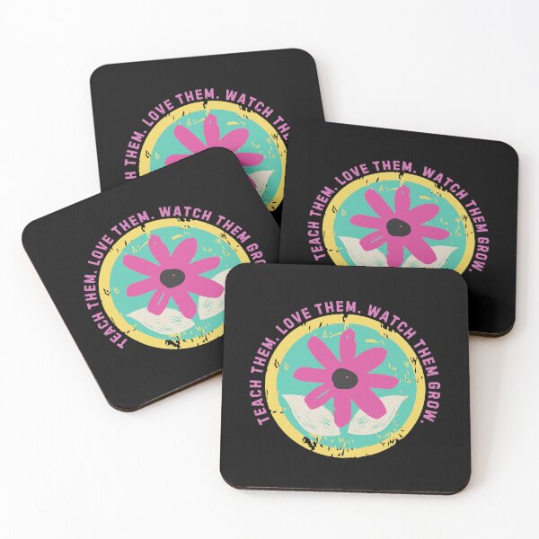 Item preview, Teach Them Love Them Watch Them Grow Floral Inspirational designed and sold by SunfullyYours.