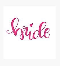 bride II - pink Photographic Print