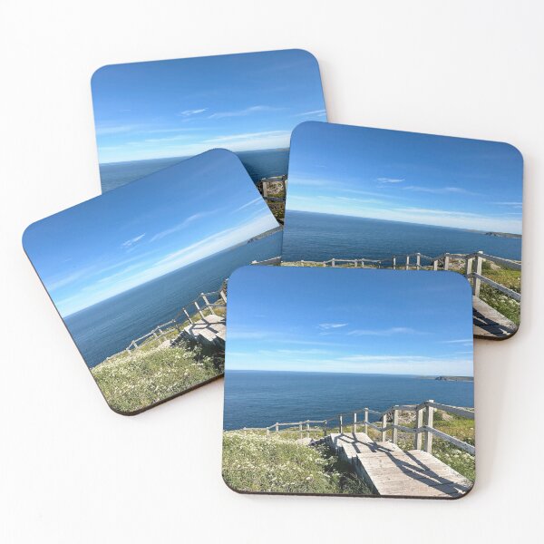 Item preview, Stairs to the ocean - dreamy summer landscape designed and sold by ClarissaFlora.
