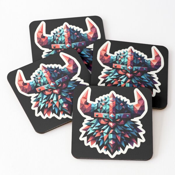 Item preview, Geometric Viking Warrior Sticker designed and sold by ZbigArt.