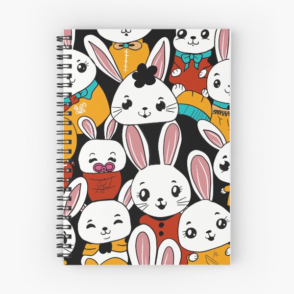Item preview, Pattern with cartoon bunnies designed and sold by SimoesArtistry.