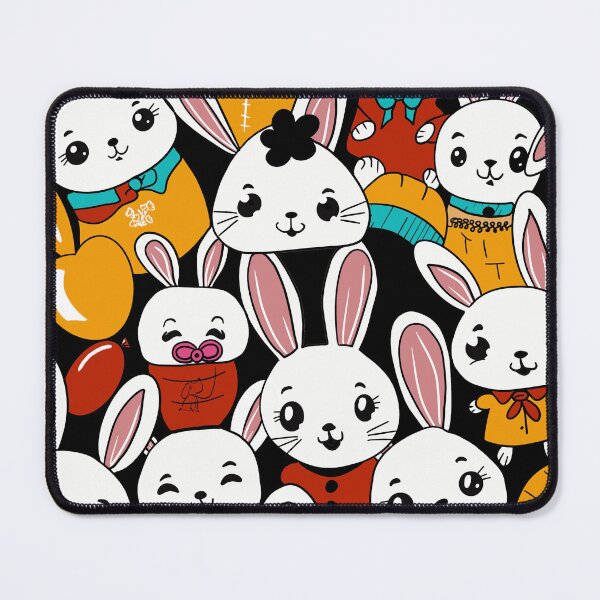 Item preview, Pattern with cartoon bunnies designed and sold by SimoesArtistry.