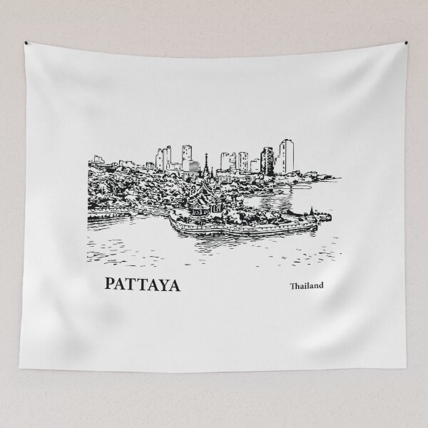 Artikelvorschau, Pattaya Thailand entworfen und verkauft von Lakeric Cityscapes.