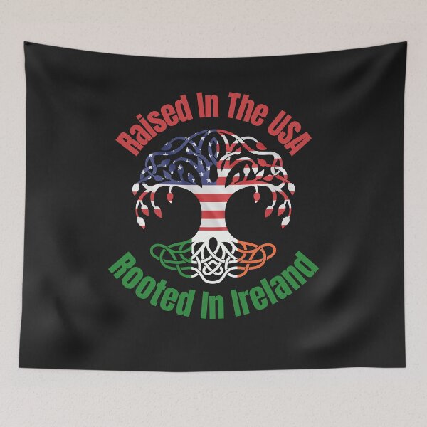 Item preview, Flag Fusion Raised in USA Rooted in Ireland designed and sold by AlienOccupation.