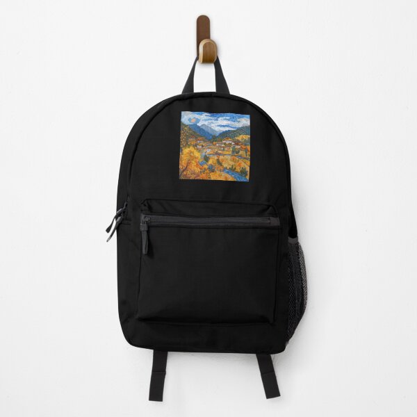 Item preview, Bhutanese landscape | Painting in the style of Vincent van Gogh designed and sold by ComicsFactory.
