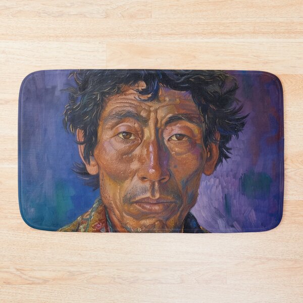 Item preview, Bhutanese man | Painting in the style of Vincent van Gogh designed and sold by ComicsFactory.