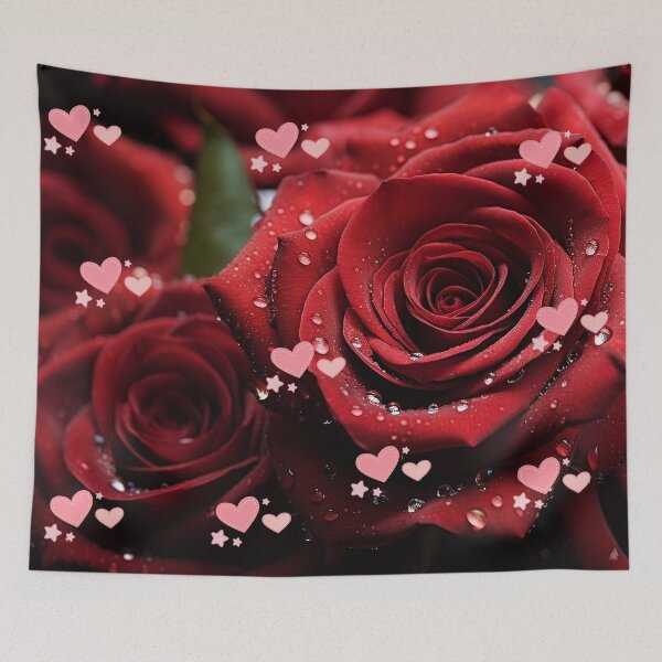 Item preview, Beautiful Red Rose With Heart happy valentine designed and sold by Printhubs123.