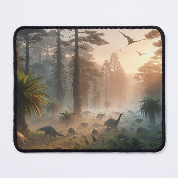 Item preview, Dawn in the prehistoric forest designed and sold by Cerberus-Art.