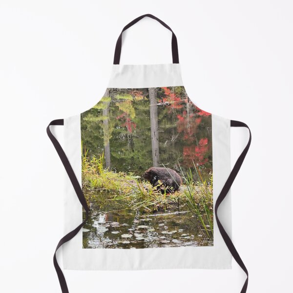 Item preview, Beaver surrounded by watercolour-like fall colors designed and sold by ClarissaFlora.
