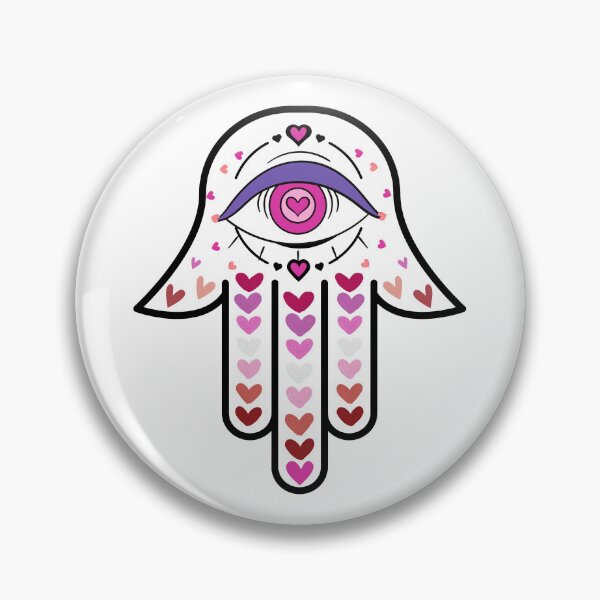 Item preview, Cute Heart Hamsa Hand  designed and sold by hamsasoul.