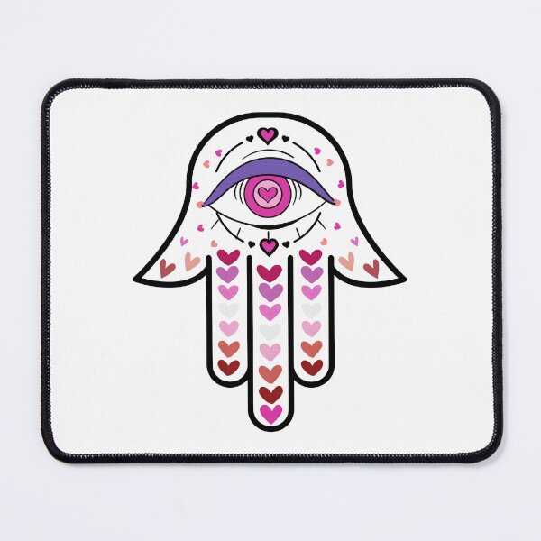 Item preview, Cute Heart Hamsa Hand  designed and sold by hamsasoul.