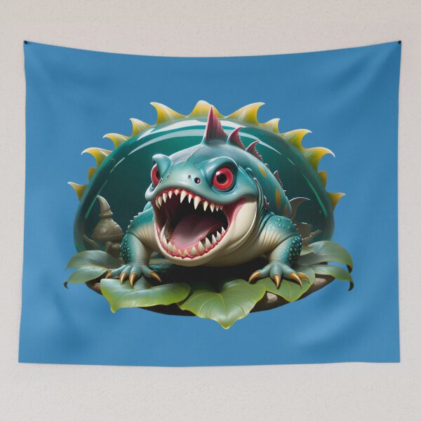 Item preview, Scary Alien Piranha Monster designed and sold by TheArtOfPat.