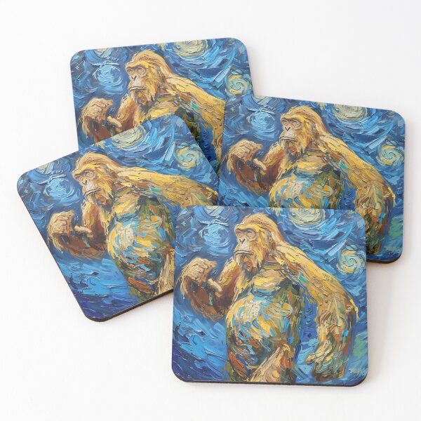 Item preview, Bigfoot | Painting in the style of Vincent van Gogh designed and sold by ComicsFactory.