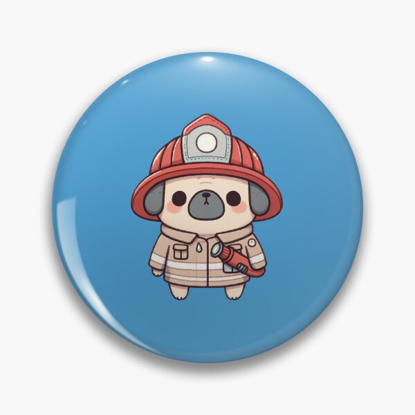 Item preview, Firefighter Pug designed and sold by UmbrellaStudio1.