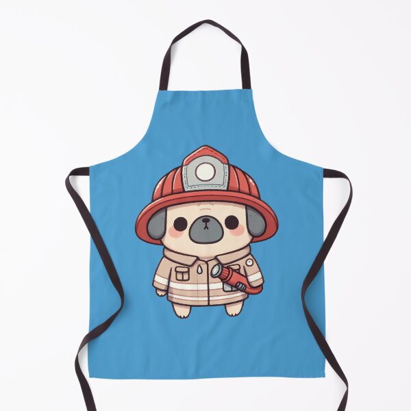 Artikelvorschau, Firefighter Pug entworfen und verkauft von UmbrellaStudio1.