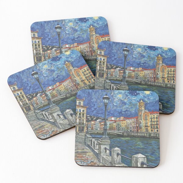 Item preview, Bilbao | Painting in the style of Vincent van Gogh designed and sold by ComicsFactory.
