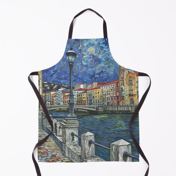 Item preview, Bilbao | Painting in the style of Vincent van Gogh designed and sold by ComicsFactory.